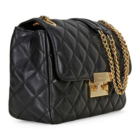 michael kors sloan satchel black|Sloan Color.